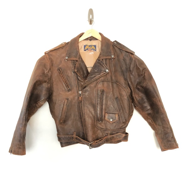 Avirex Other - Avirex Leather D Pocket Jacket Vintage Bomber